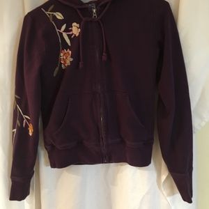 Lucky Brand Purple Sweatshirt with zipper, M
